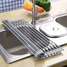 के कुडोस ड्राईंग रैक ओवर सिंक मेट स्टेनलेस स्टील फोल्डिंग किचन डिश ड्राईनेर रैक फॉर किचन