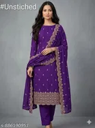 Embroidered Patiala Suit for Women 