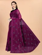 Simar Silk Solid Saree for Women 