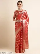 Organza Zari Woven Saree for Women 