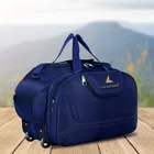 Polyester 60 L Solid Color Duffel Trolley Bag with Wheels 
