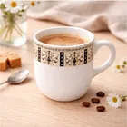 Ceramic Tea & Coffee Cup, White, Pack of 6 