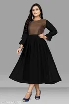 Cotton Solid Anarkali Kurti for Women 
