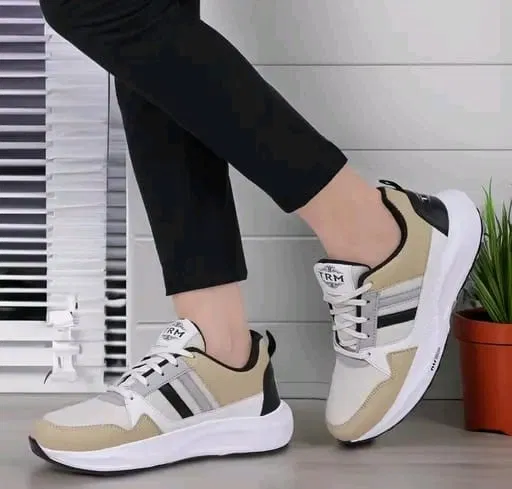 Sports Shoes for Men, White & Biege (7)