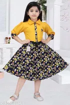 Cotton Blend Frock for Girls 