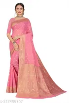Chanderi Cotton Zari Woven Saree for Women 