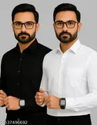 Polycotton Solid Shirts for Men, Multicolor 