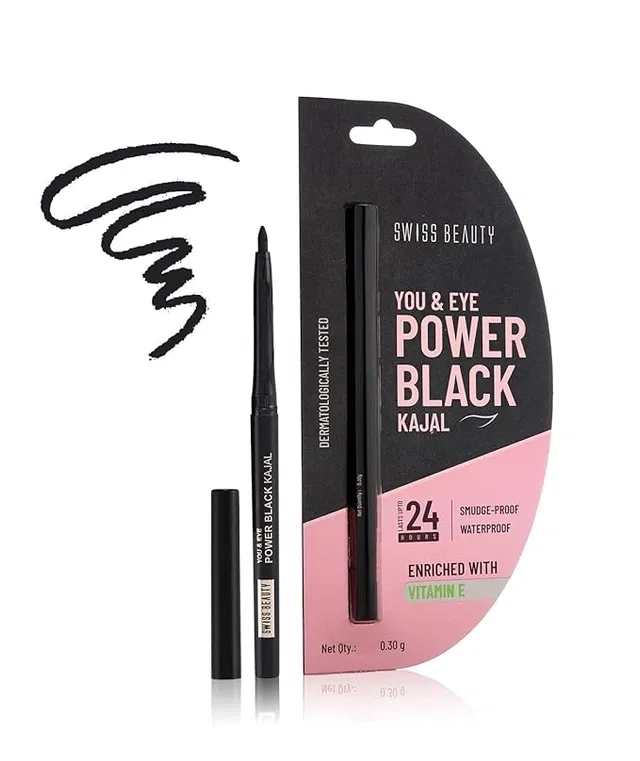 Swiss Beauty You & Eye Power Waterproof Kajal (0.30gm)