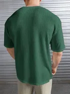 Round Neck Structured T-Shirt for Men 