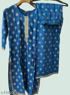 Rayon Printed Kurti with Palazzo Set for Women 