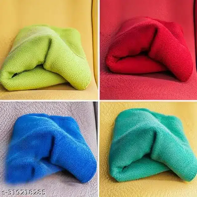 Microfiber Bath Towel (Multicolor, 40x40 cm) (Pack of 4)