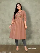 Cotton Embroidered Women Kurta Set for Women 