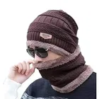 Beanie Cap with Neck Warmer & Gloves for Unisex 