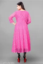 Net Gowns for Women,  Pink  