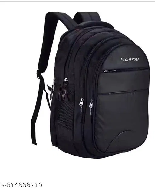 PRAYER BAGs  48L Black Laptop Backpack with 5 Compartment, Bottle Pocket, Front Pocket|Fits upto 17Inch Laptop Bag |Business, College, School Backpack|Casual Daypacks|Durable Backpack for Men & Women trendy men backpack