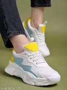 Solid Mesh Sneakers for Women 