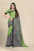Georgette Printed Saree for Women 
