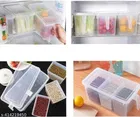 Plastic 3 in 1 Storage Container with Spoons 