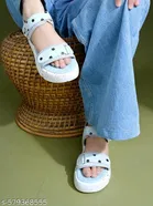 Shoetopia Blue Solid Heel Sandals 