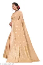 Chanderi Cotton Zari Woven Saree for Women 