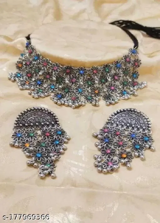 Multi Color Flower Set Jewellery Set