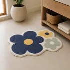 Alaqsa Tufted Big Flower [15x23inc] Blue