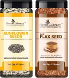 Herbs Library Sunflower and Flax Seeds 