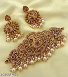 Copper Necklace with Earrings for Women 