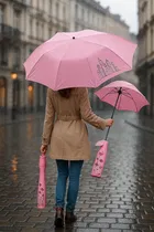 Lightweight Rose Umbrella  Waterproof UV Protection Mini Folding Creative Rose Flower Case Canvas Plastic with Compact Bottle Multicolour 