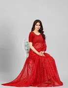 Net Floral Saree for Women 