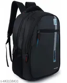Polyester Backpack for Men & Women, Black