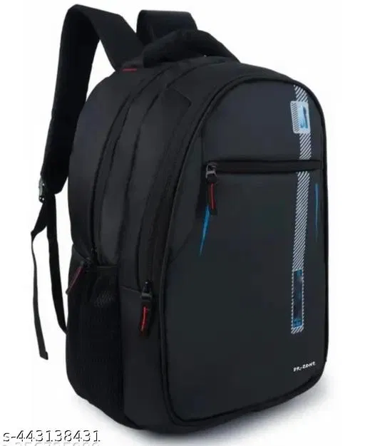 Polyester Backpack for Men & Women, Black