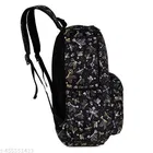 Fabric Backpack Bag, Black