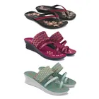 Flats with 2 Pairs Heels for Women 