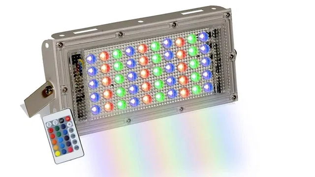 LED Flood Light with Remote (Multicolor, 50 W)