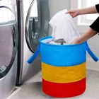 RAJ BAG 45 L Multi Color Non-Woven Laundry Bag, Assorted color, Pack of 2