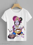 Round Neck Printed T-Shirt for Boys 