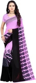 Georgette Printed Saree for Women 