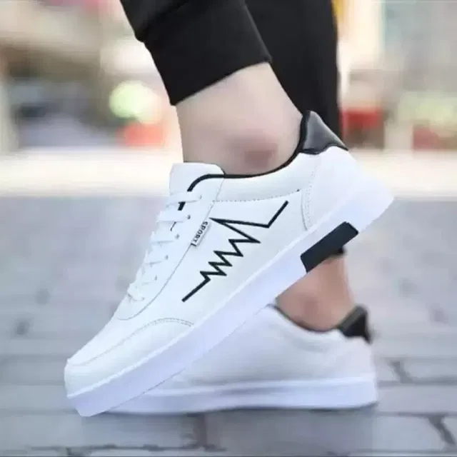 Casual Shoes for Men (White, 6)