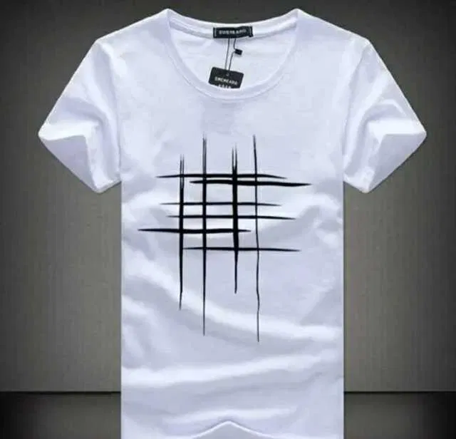 Stylesmyth Polyester Mens T-Shirt (White, XL) (SS-24)