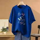 Oversized Cotton Blend T-shirts for Women 