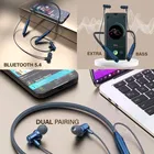 Aroma NB119 Zebra Bluetooth Neckband - 100H [Chrome Blue]
