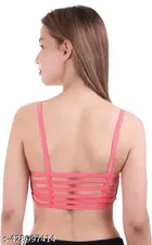 Cotton Solid Bras for Women, Assorted, Pack of 4 