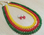 Three Layer Pearl Necklace for Women & Girls, Multi