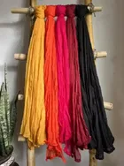Cotton Blend Solid Dupatta for Women 