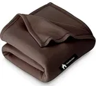 Wool Solid Blanket, Brown 