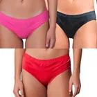 Cotton Printed Briefs for Women, Pack of 3 (Multicolor, M)