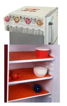 Knit Printed Fridge 6 Pcs Mat with Top Cover 