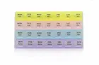 Pallavi Trading Plastic 28 Days 4 Weeks For 7 Days Medicine Planner Pill Organizer Medicine Box, Multicolour