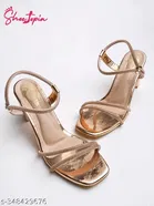 Shoetopia Embellished Heel Sandals 